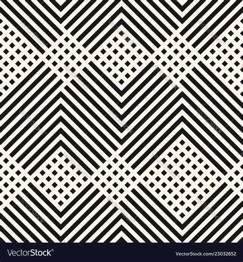 Geometric Pattern With Diagonal Lines Squares Vector Image