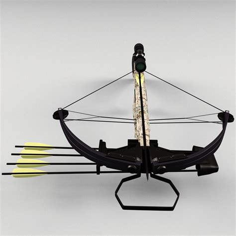 3d Model Crossbows Set Arrow