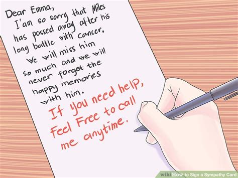 3 Ways To Sign A Sympathy Card Wikihow