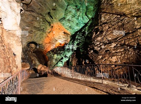 Interiors Of A Cave Borra Caves Ananthagiri Hills Araku Valley