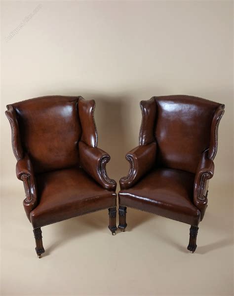 Check out our victorian armchairs selection for the very best in unique or custom, handmade pieces from our living room furniture shops. Superb Pair Of Victorian Leather Armchairs - Antiques Atlas