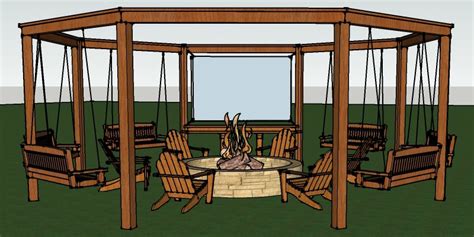 The diy tutorials walk you through the steps of building one of your own. Remodelaholic | Tutorial: Build an Amazing DIY Pergola for Swings Around a Fire Pit