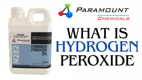 What Is Hydrogen Peroxide Hydrogen Peroxide A Chemical That By