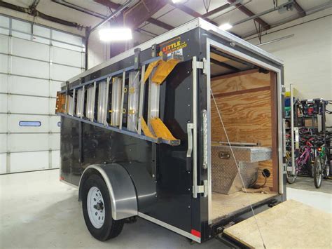 Cargo trailers have a big job. Pack'Em Ladder Rack for Exterior Side Wall of Enclosed ...