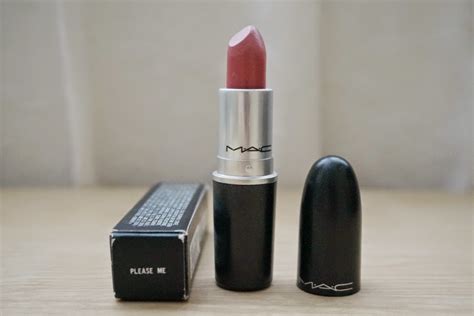 MAC Lipstick In Please Me Matte Review Photos Swatches Jello Beans