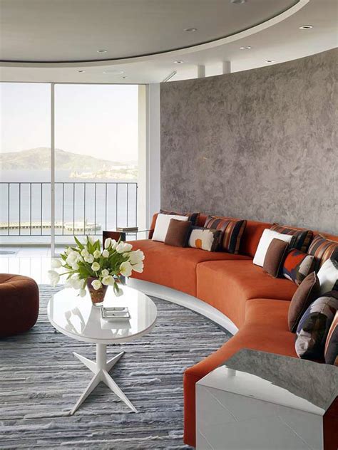 The Circular Living Room Design For The Modern Home Interior Design