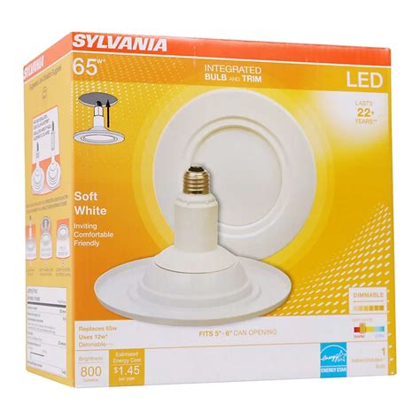 Sylvania 65w Equivalent Led Rt56 12w Soft White Integrated Bulb And