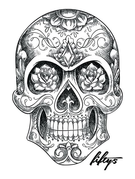 154 Best Images About Sugar Skull Tattoo Inspiration On Pinterest