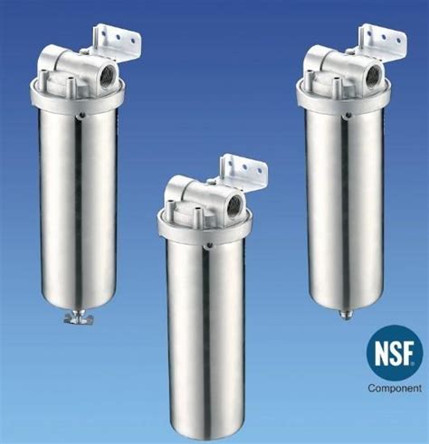Drinking Water Filter Cartridge Housing Stainless Steel High Pressure