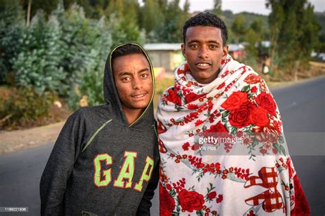 A Pair Of Young Ethiopian Men Pose For A Photograph Debre Berhan