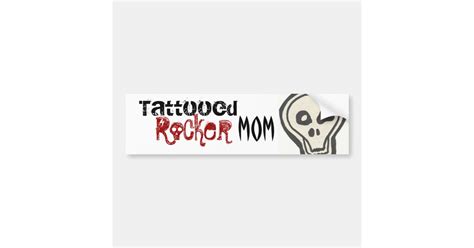 Tattooed Rocker Mom Sticker Zazzle