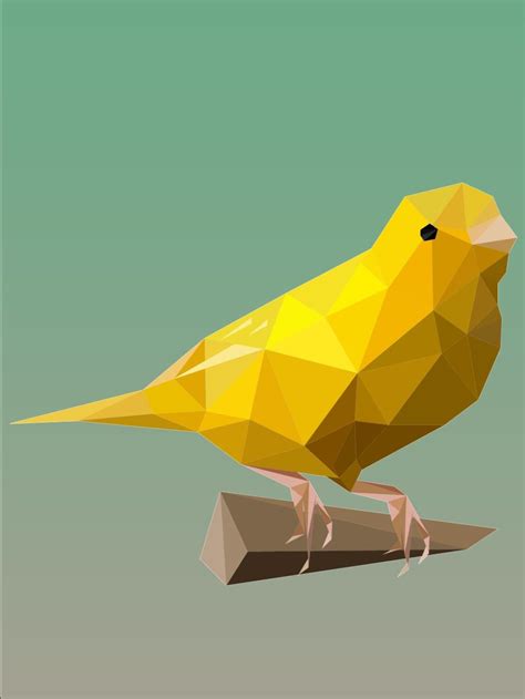 Bird Poly Art Рисунки Геометрический рисунок Рисунок