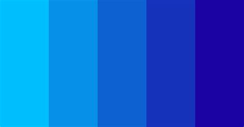 Deep Blue Gradient Color Scheme Blue