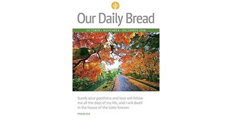 Our Daily Bread October November December 2018 By Our Daily Bread