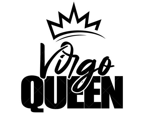 Virgo Queen Svg Virgo Svg September Birthday Svg August Etsy