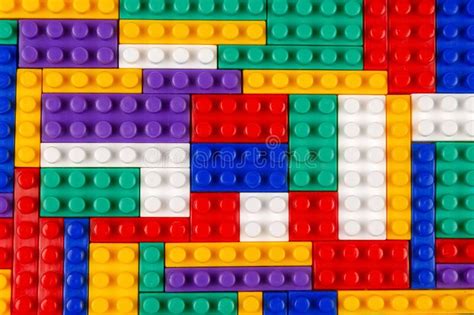 abstract background texture of colored constructor blocks background of colorful plastic part