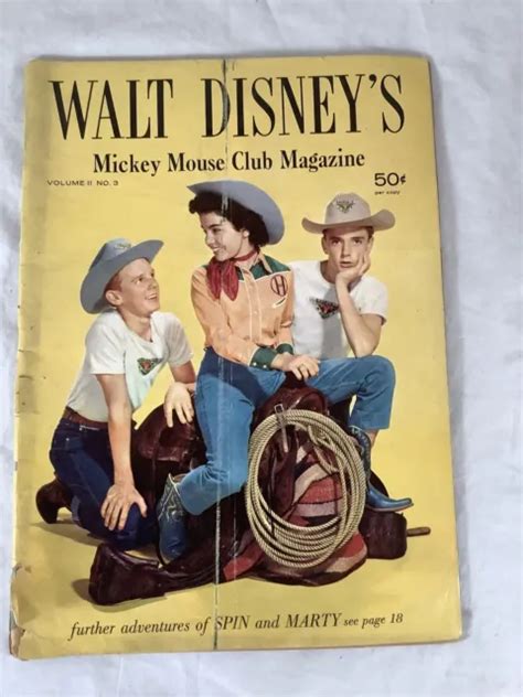 Vintage 1957 Walt Disneys Mickey Mouse Club Magazine Annette Vol 2 No