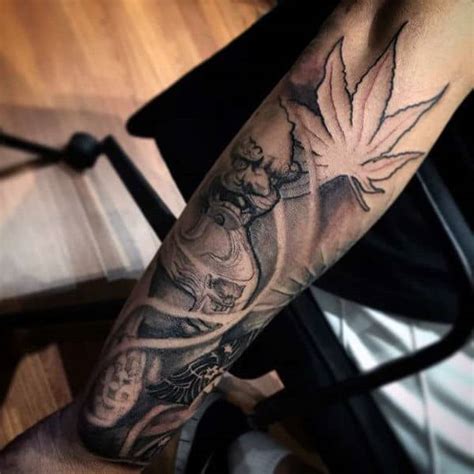 80 Maple Leaf Tattoo Designs For Men Canadian And Japanese Ink