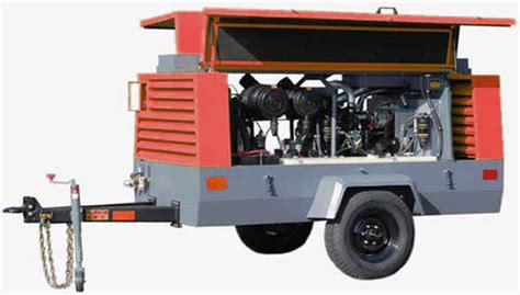Trailer Mounted Air Compressors Heavy Duty Compressor Motor Driven