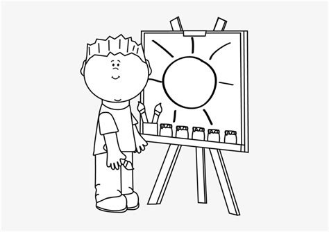 Images Of Painter Clipart Outline