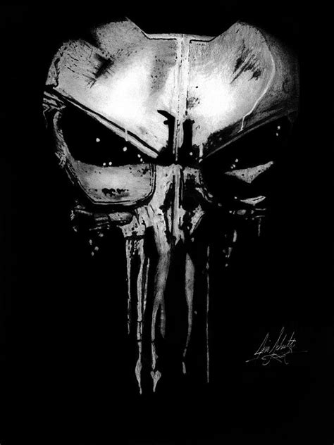 The Punisher Drawing By James Schultz Pixels