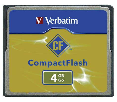 verbatim compactflash memory card 4 gb capacity 14f868 ver95188 grainger