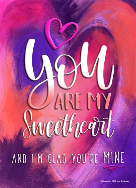 You Are My Sweetheart Inspiration Nation Digital Cards