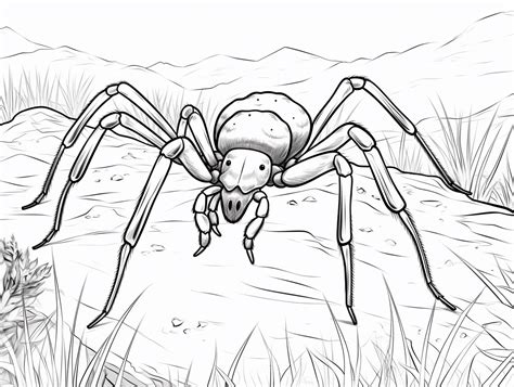 Black Widow Spider Coloring Coloring Page