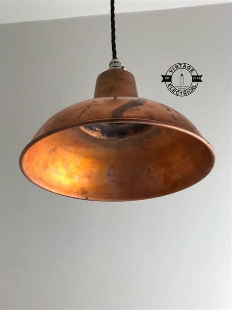 Salthouse Solid Antique Style Copper Industrial Factory Shade Light