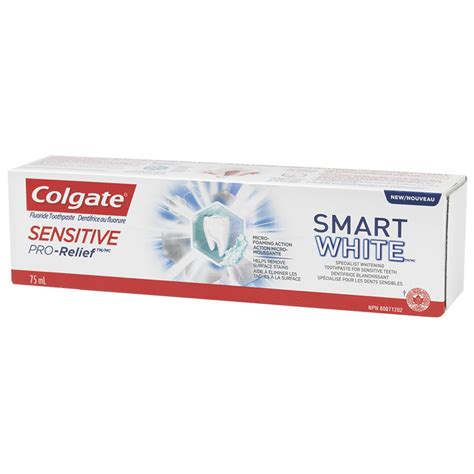 Colgate Sensitive Pro Relief Toothpaste Smart White 75ml London Drugs