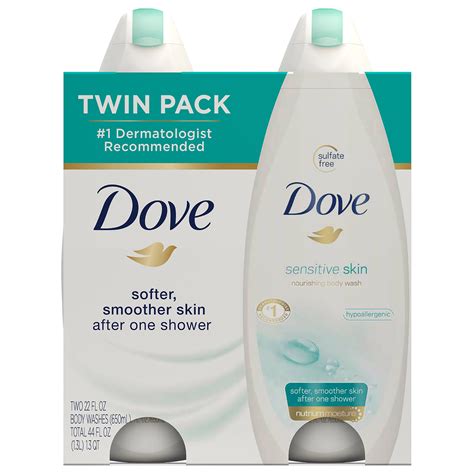 Dove Sensitive Skin Body Wash 22 Oz 2 Count