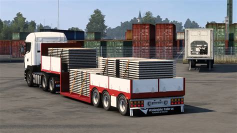 Flatbed Trailer Gargoes Ets Euro Truck Simulator Mods
