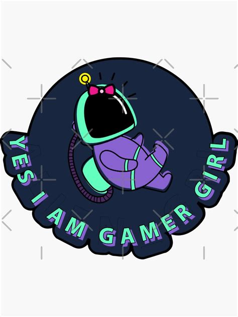 Yes I Am Gamer Girl Sticker By Theminimalzone Redbubble