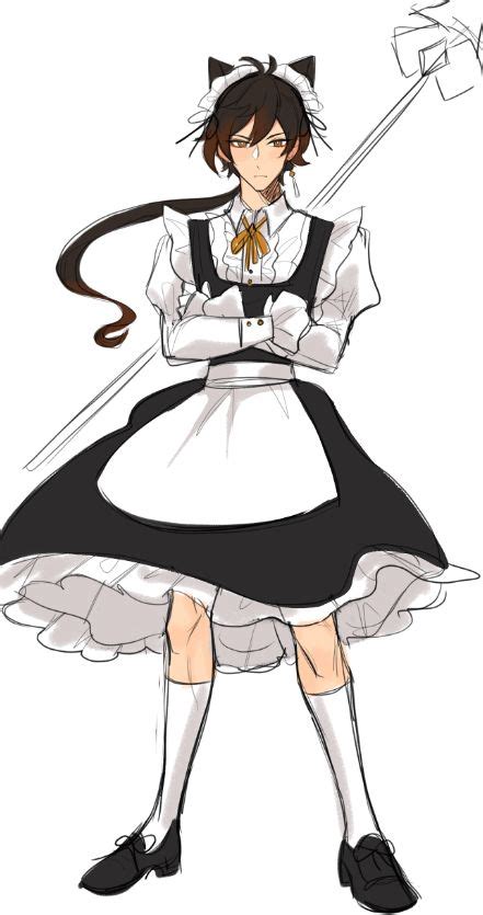 Zhongli Loves You On Twitter Maid Outfit Impact Anime Maid