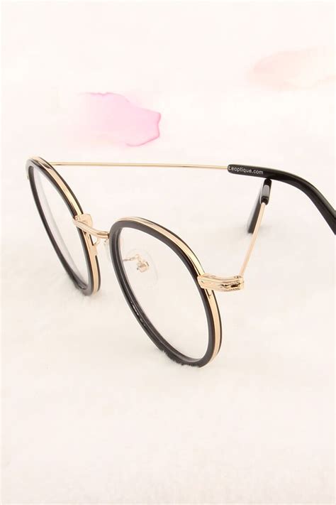 Leoptique F8895 Black And Gold Womens Glasses Frames Womens Glasses