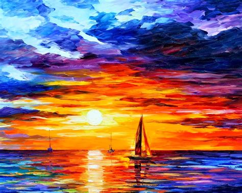 Leonid Afremov Sunset Paintings