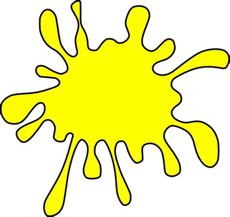 Yellow Splatter Clipart  Clipartix