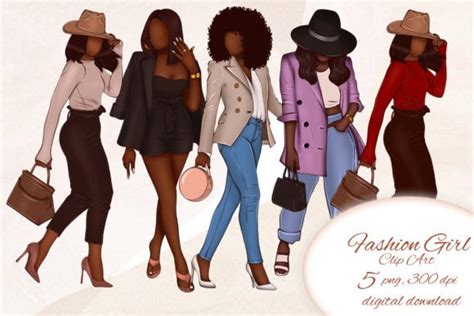 Black Women Clipart Graphic By Digitalartmary · Creative Fabrica