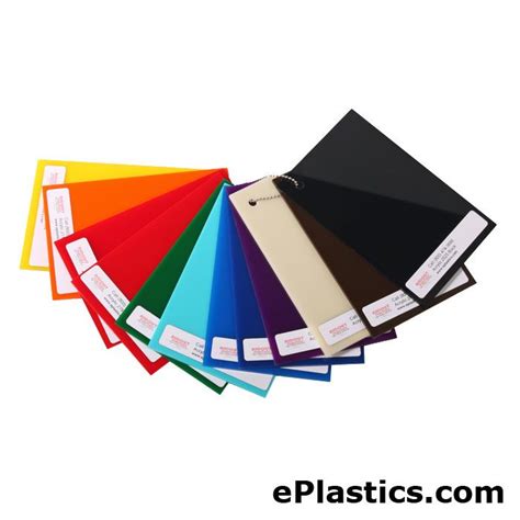 Colored Plexiglass Sign Colors Translucent Plastic Samples Colored