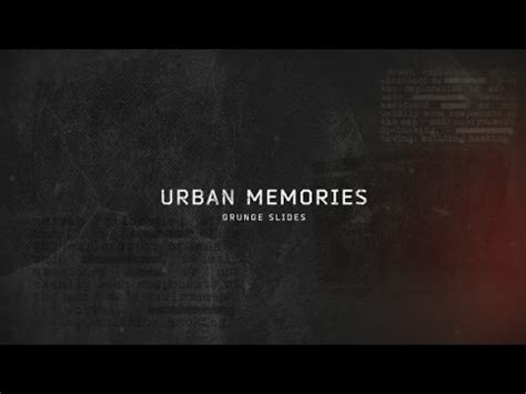 Most popular latest elements collections. Urban Memories Grunge Slides | After Effects Template ...