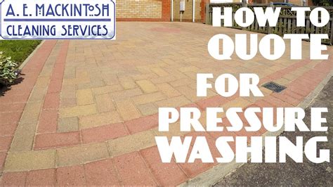 How To Quote For Pressure Washing Youtube