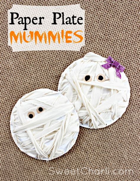 Craft For Kids Mummies From Paper Plates Sweet Charli