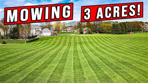 Watch Us Lay Crazy Lawn Stripes Mowing 35 Acres Of Grass Youtube