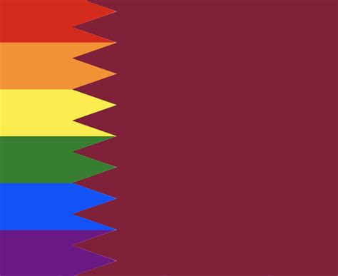 The Qatar Pride Flag I D Love To See What Would Happen If Someone Took It Into A Stadium Also