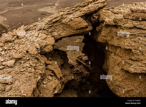 The Eroded Rock Formations In The Desert South East Raghabah Saudi