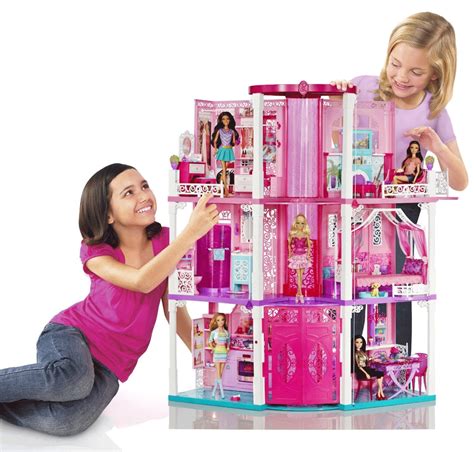 New Barbies Dream House Doll Mansion Toy Girl Play Birthday Christmas
