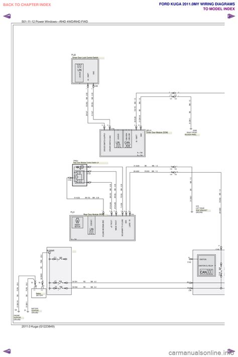 FORD KUGA 2011 1.G Wiring Diagram Workshop Manual (655 ...