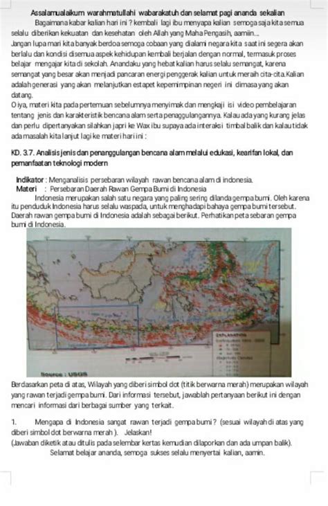Mengapa Wilayah Di Indonesia Rawan Gempa Guru Paud