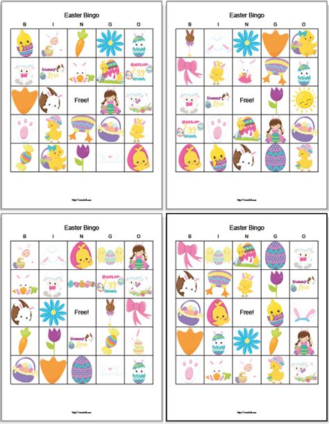 Free Printable Easter Bingo Secular And Religious Versions The