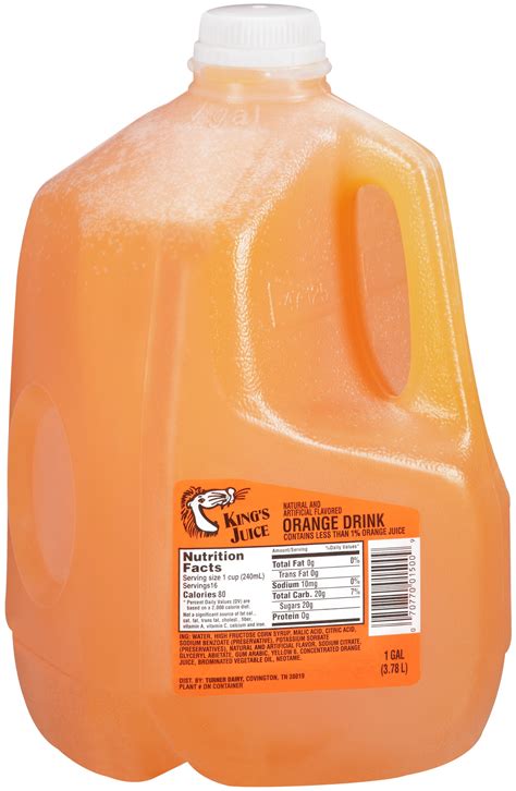 Kings Juice Orange Juice Drink 1 Gallon
